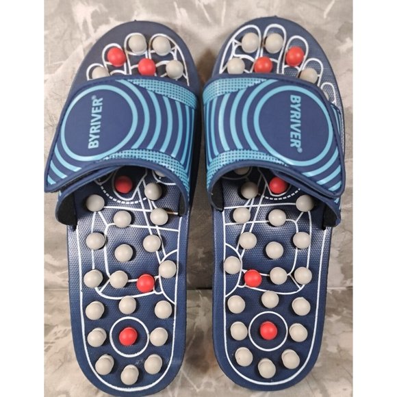 BYRIVER Other - BYRIVER Acupressure Foot Massage Slide on Sandals Size X-Large